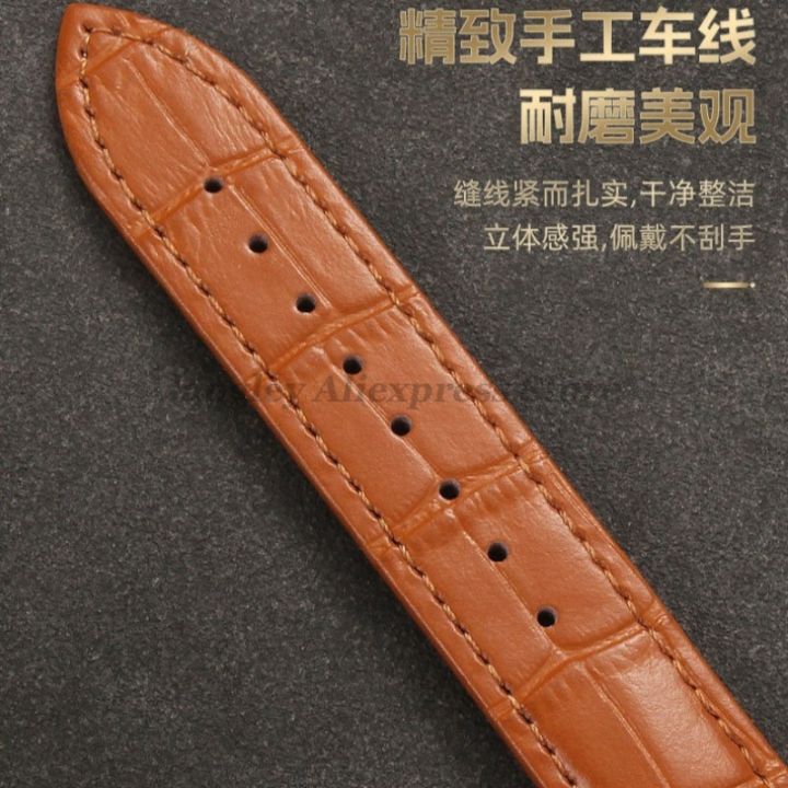 Genuine%20Calfskin%20Leather%20Watch%20Strap%20Slub%20Pattern%20Bracelet%2012/13/14/15/16/17/18/19/20/21/22/24mm%20Universal%20Watchband%20Accessories%20-%20Image%204