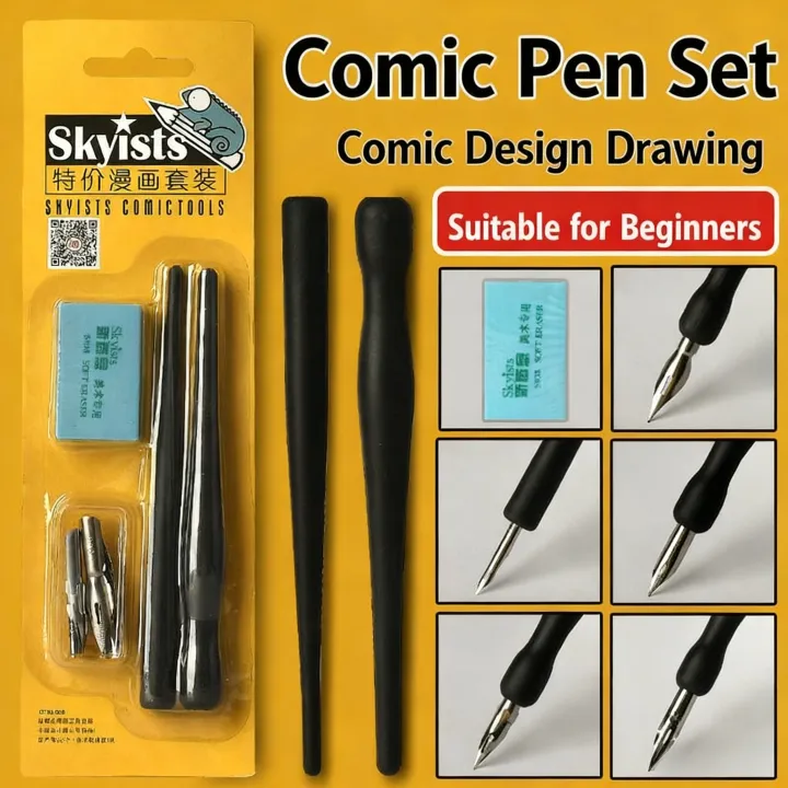 Cartoon Manga Pen Tip Pen Set Multifunction Pen Dip Calligraphy ...