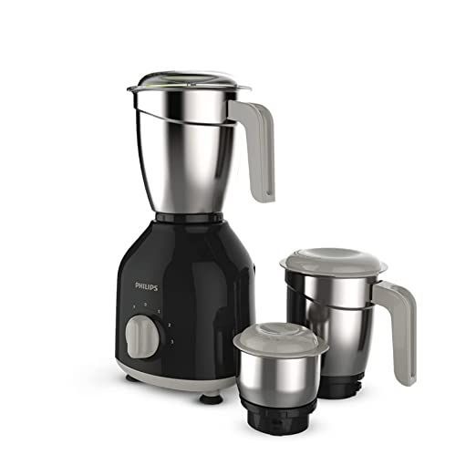 Philips HL7756/00 Colour Black 750Watt Mixer Grinder Copper Motor With 3 Jar