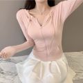 Women Sports Yoga Top Slim Fit Hooded Long Sleeve Cardigan Breathable Sunscreen Commuting Trendy Casual Spring Summer Outerwear. 