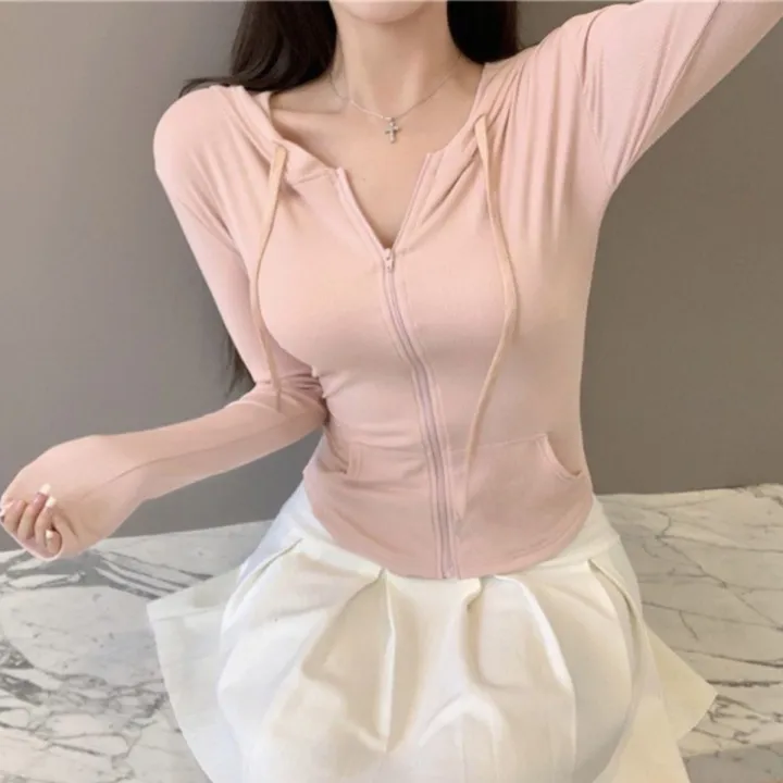 Women%20Sports%20Yoga%20Top%20Slim%20Fit%20Hooded%20Long%20Sleeve%20Cardigan%20Breathable%20Sunscreen%20Commuting%20Trendy%20Casual%20Spring%20Summer%20Outerwear%20-%20Image%207
