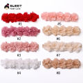 Pink Baby Flower Headband Pink Chiffon Hair Bands Handmade DIY Headwear Hair Accessories for Kids Children Newborn Toddler. 
