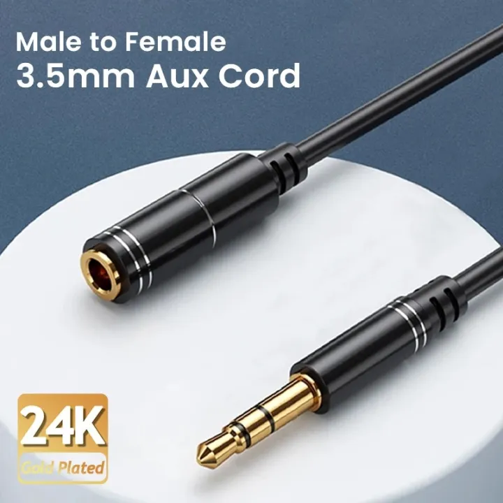 3.5mm Male To Male AUX Cable - 6 Feet Long, Audio Line In/Out Cord For QFX PBX-505100 Bluetooth Speaker & Other Devices