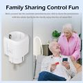 EU Socket 16A/20A Wifi Plug Power Outlet Alexa  Home Works with Tuya Smart Life APP Remote Voice Control. 