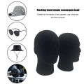 Foam Mannequin Head Model Hat Cap Wig Glasses Display Stand Rack Stable Base Shopping Mall Closet Holder Photography Prop. 