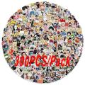 100/300Pcs Mixed Anime Stickers Cartoon Sticker Decals Laptop Motorcycle Luggage Phone Waterproof Sticker for Children Toy. 
