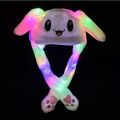 LED Funny Glowing and Ear Moving Bunny Hat Cap for Women Girls Cosplay Party Holiday Hat Headwear Daily Supplies Party Home.