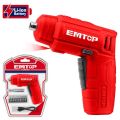 DIY Cordless Screwdriver EMTOP 4V 1.3Ah 1/4" drive Reverse forward option. 