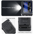 Portable FM/AM/SW Radio Battery FM Receiver Excellent Reception Clear Speaker With 3.5mm Headphone Jack LED Lighting For Elderly.