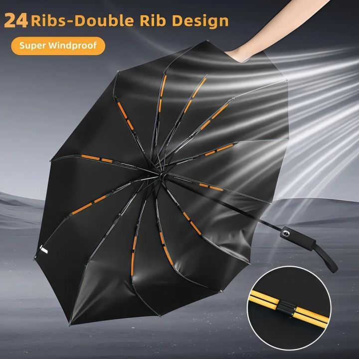 24%20bone%20automatic%20folding%20umbrella%20Windproof%20sunshade%20Umbrella%20Men's%20and%20women's%20Luxury%20Business%20Umbrella%20Sunshade%20zwq%20-%20Image%207