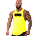 Bodybuilding and fitness summer men's cute and creative teeth printed muscle sportswear sweatshirt sleeveless refreshing vest. 