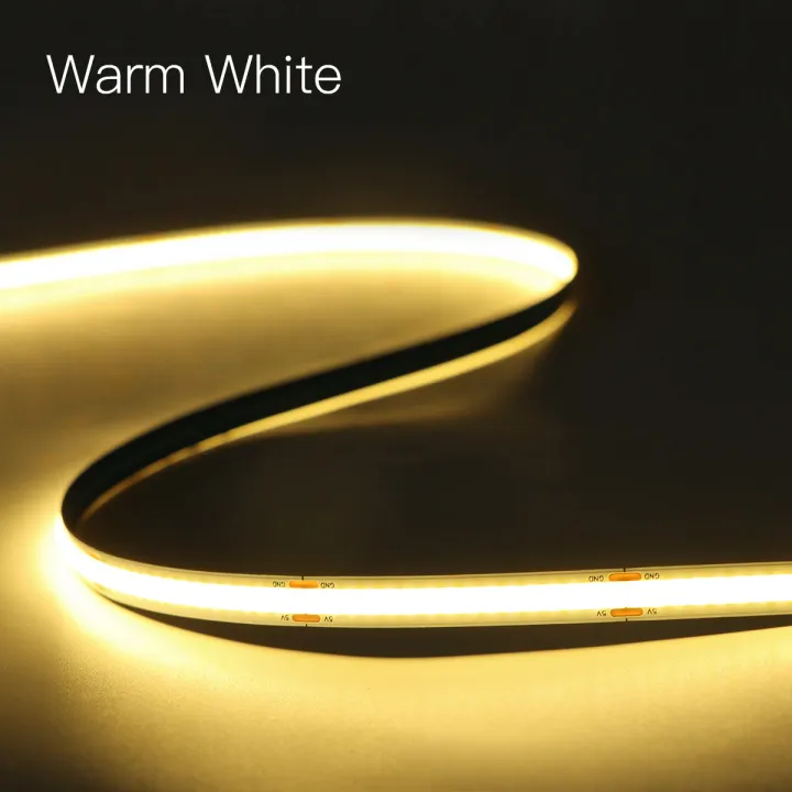 USB%205V%20Tuya%20COB%20LED%20Strip%20Light%201m-5m%20Warm%20White%20Flexible%20Dimmable%20Lights%20320leds/m%20Home%20Decoration%20for%20Alexa%20%20-%20Image%207