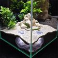 【U】Fish Tank Underground Cave For Fish Shrimp Reptile Shelter Hiding Houses Tunnel Cave Landscaping Aqaurium Decoration. 