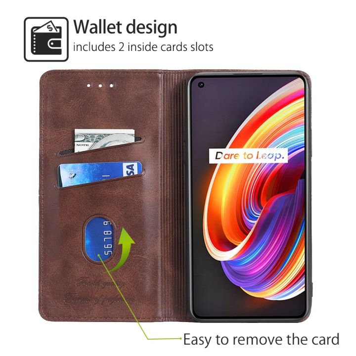 Logo%20embossed%20Book%20Style%20Cover%20for%20Realme%20C65%20C67%20C55%20C53%20C51%20C35%20C33%20C31%20C30%20C21Y%20C25Y%20C25%20C21%20Magnetic%20Leather%20Flip%20Case%20-%20Image%204