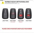 Zinc Alloy Car Key Case Cover Shell Fob For Toyota Prius Camry Corolla CHR C-HR RAV4 Land Cruiser Prado Car Keychain Accessories.