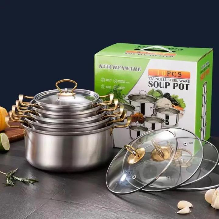 5%20Pieces%20Stainless%20Steel%20Cookware%20Set%20with%20Handles%20-%20Sizes%2016/18/20/22/24cm,%20Capacities%201150ml%20to%204250ml%20-%20Image%206
