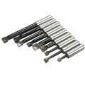 Allsome 9pcs 12mm Shank Boring Bar Set Carbide Tipped Lathe Tool Flat End Rod. 