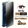 2PCS Full Cover Anti Spy Screen Protector For iPhone 11 12 13 14 15 PRO MAX 6 7 8 Plus XS X XR Tempered Glass Privacy. 