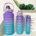 3 in 1 frosted Bottle Set | BPA free plastic bottle. 