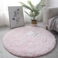 Super Soft Plush Round Rug Mat Fluffy White Carpets For Living Room Home Decor Bedroom Kid Room Decoration Salon Thick Pile Rug. 