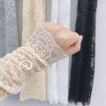 Fashion Lace Sunscreen Arm Cover Women's Lace Fake Sleeve Cover Tattoo Scar Breathable Mesh Sunshade Sleeve. 