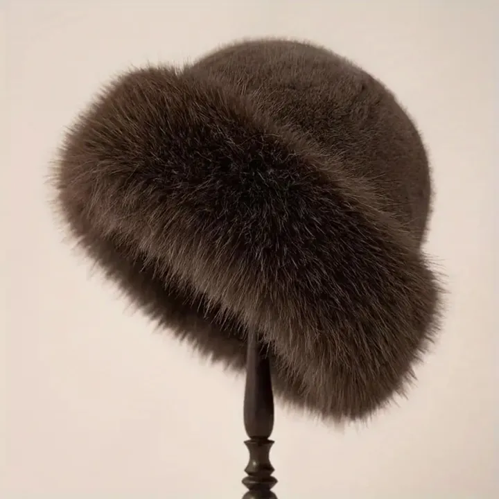 Thicken%20Plush%20Warm%20Fur%20Hat%20Fluffy%20Beanie%20Warm%20Thick%20Hat%20Mongolian%20Caps%20for%20Casual%20Trips%20Sports%20Skiing%20-%20Image%203