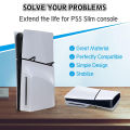 2Pcs Transparent Horizontal Stand For PS5 Slim / Pro Acrylic Triangle Base Holder Support Storage Stand for PS5 Slim Accessories. 