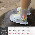 Waterproof Shoe Cover Kids Shoes Protectors Rain Boots For Indoor Outdoor Rainy Reusable Quality Non-slip Children Shoe Cover. 