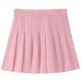 Spring Summer Lady Solid Color Slim Fit Mini Skirts Female Comfortable Elastic Zipper Skirts Girls High Waisted JK A-line Skirts. 