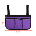 Camping Chair Armrest Storage Bag Wheelchair Beach Chair Side Bag With Reflective Strip For Fishing Camping Organizer Pouch. 