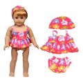 Toy Accessorie Fashion Girl Travel Suit For 43 cm Doll Clothes Baby New Born Dolls 18 inch American Dolls&1/3 Bdj Dolls.