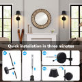 2PCS Wireless Wall lamp Hotel Home Interior Decor Rechargeable Lighting Warm/Cold White Corridor Bedroom Bedside Wall Light. 