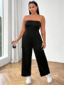 Plus Size Women's Plunge Sleeveless Jumpsuit Yoga Wear One-piece Pants Sports Fitness Outdoor Summer Best Choice. 