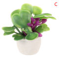 1/2Pcs Dollhouse Furniture 1:12 Accessories Mini Green Plant Bonsai Flower Pots. 