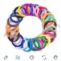 Pack of 30 Colors 3d Pen Refill Filament PCL & PLA for 3d pen v2 pen Temperature Plastic Wire Ink 3Doodler Realistic Printing Educational toy Home Art Activity Set for low temperature soft refill. 