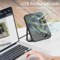 Mini Portable Fan USB Desk Fan Rechargeable Table Fan Wall Mount Hanging Fan 5 Gear Student Desk Fan Office Camping Table Fan.