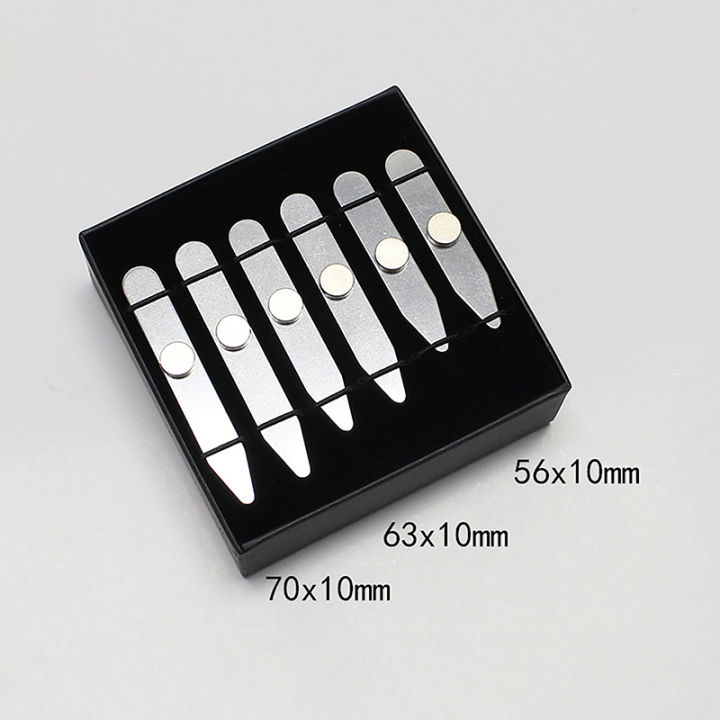 3 Size Stainless Steel Collar Stays For Man Collar Support Business Men Shirt Bone Stiffener Inserts Fixed