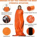 Portable Waterproof Emergency Survival Sleeping Bag Outdoor Edc Camping Gear Thermal Sack First Aid Rescue Kit Mylar Blanket.
