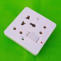 5in1 Universal Multi-functional Light Plug Wall Power Socket China Fitting Sheet China Switch Light Plug Open Board. 