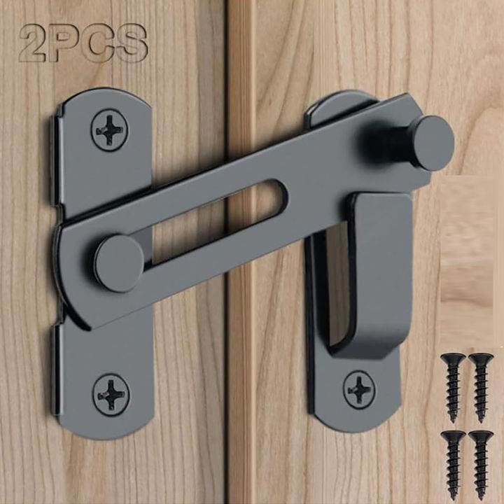 Sliding Barn Door Lock, Sliding Right-Angle Door Lock, Door Latch, Wine Cooler, Closet, Window Door Lock Stopper, Baby Safety Lock