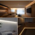 Tuya Smart WiFi COB LED Strip Light 320leds/M 12V Warm White Wardrobe Cabinet Lighting Room Decor  for Alexa  Assistant lightify. 