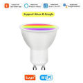 Tuya WiFi GU10 Smart LED Light Bulb Bluetooth GU10 Dimmable Lamps Smart Life App Control Spotlight Bulb Works With Alexa Google. 
