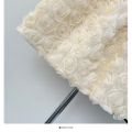 Rose Tulle Skirt Women Teen-girl High Waist A-Line Flower Mesh Rosette Mini Skirt Korean Ladies Elegant Outfit. 