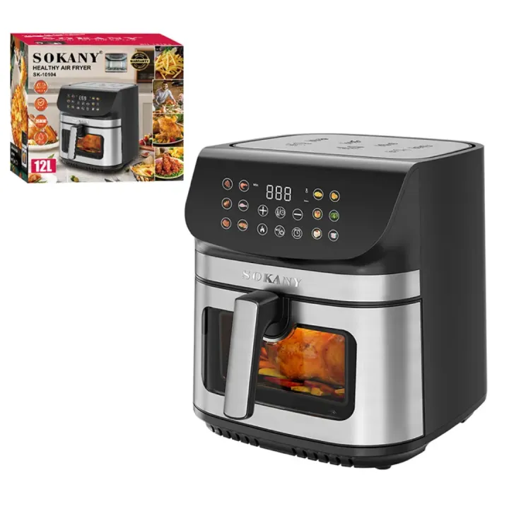 Sokany%20(SK-10104)%2012L%20Digital%20Air%20Fryer%202600W%20With%20Double%20Heating,%20Touch%20Screen%20And%20Viewing%20Window%20-%20Image%203