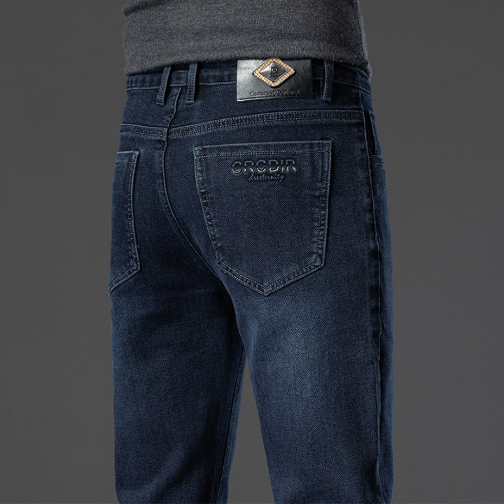 2025%20Autumn%20Winter%20New%20High%20Elasticity%20Men's%20Business%20Jeans%20Haze%20Blue%20Black%20Gray%20Denim%20Trousers%20Men's%20Pants%20Work%20Clothes%20Brand%20-%20Image%204