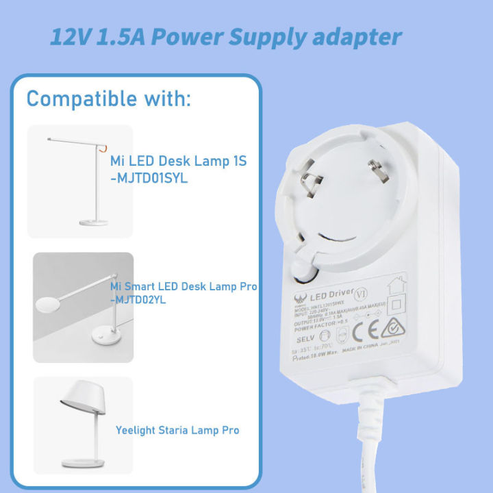 Power%20adapter%20for%20%20Desk%20Lamp%201S%20Mi%20Smart%20LED%20Desk%20Lamp%20Pro%20Yeelight%20Staria%20Lamp%20Pro%20Power%20Cable%20Replacement%20charger%2012V%20-%20Image%203