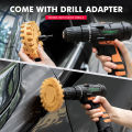 Car Eraser Wheel Adhesive Remover  Wheel, Smooth Power Drill Adapter, Paint Repair  Vinyl Decals Removal Tool. 