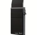 LASVAULT Automatic RFID Blocking Wallet with Smart Pop-Out Card Holder & Slim Design - Large Capacity, Secure RFID Protection, Compact & Portable for Men, Ideal Gift For Everyday Use, Wallet Card Holder, Sleek Wallet, Durable Wallet. 