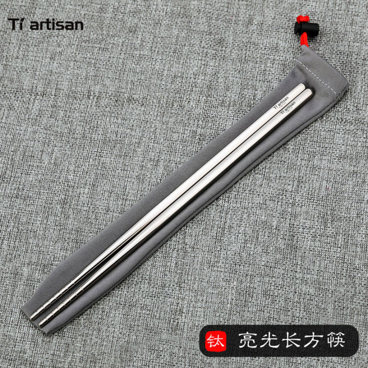 Tiartisan%20Titanium%20Camping%20Tableware%20Ultralight%20Portable%20195mm/%20230mm%20Hollow%20Chopsticks%20Cutlery%20For%20Outdoor%20Hiking%20Backpacking%20-%20Image%207
