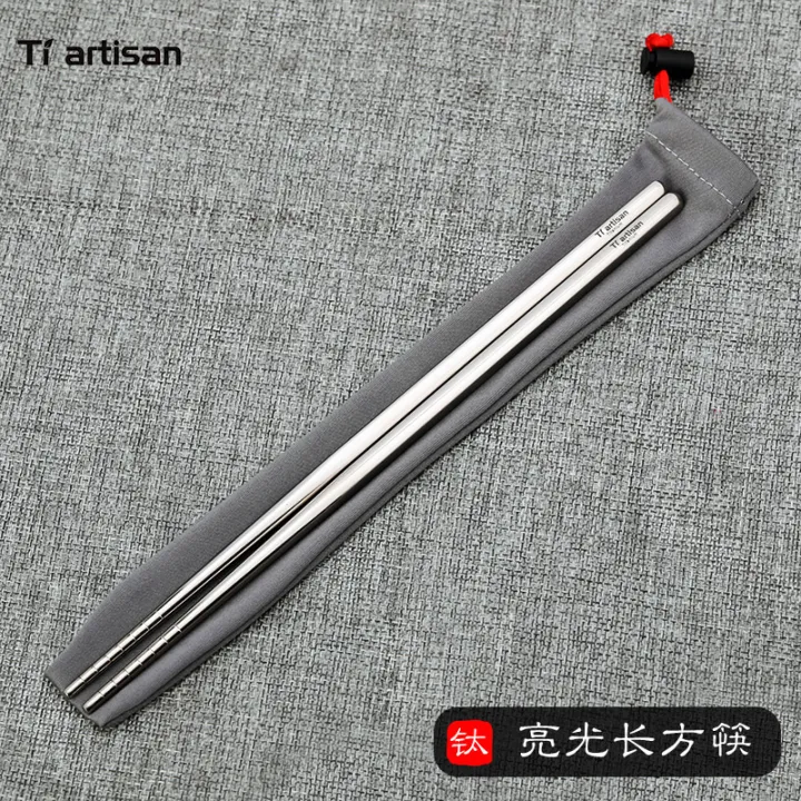 Tiartisan%20Titanium%20Camping%20Tableware%20Ultralight%20Portable%20195mm/%20230mm%20Hollow%20Chopsticks%20Cutlery%20For%20Outdoor%20Hiking%20Backpacking%20-%20Image%207